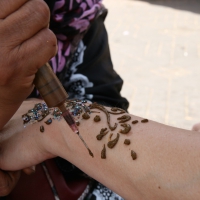Berberfrau - Henna